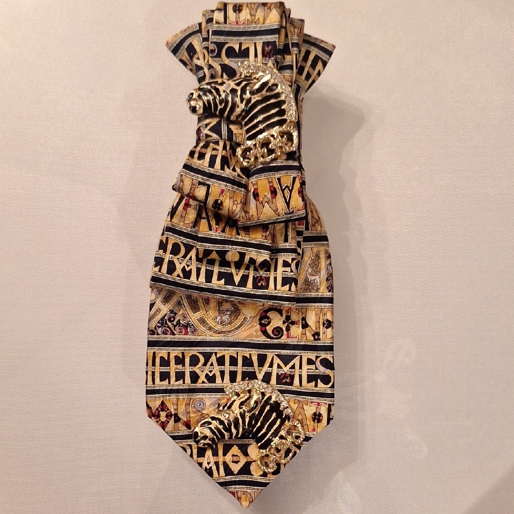 Museum Artifact Upcycle Necktie Necklace